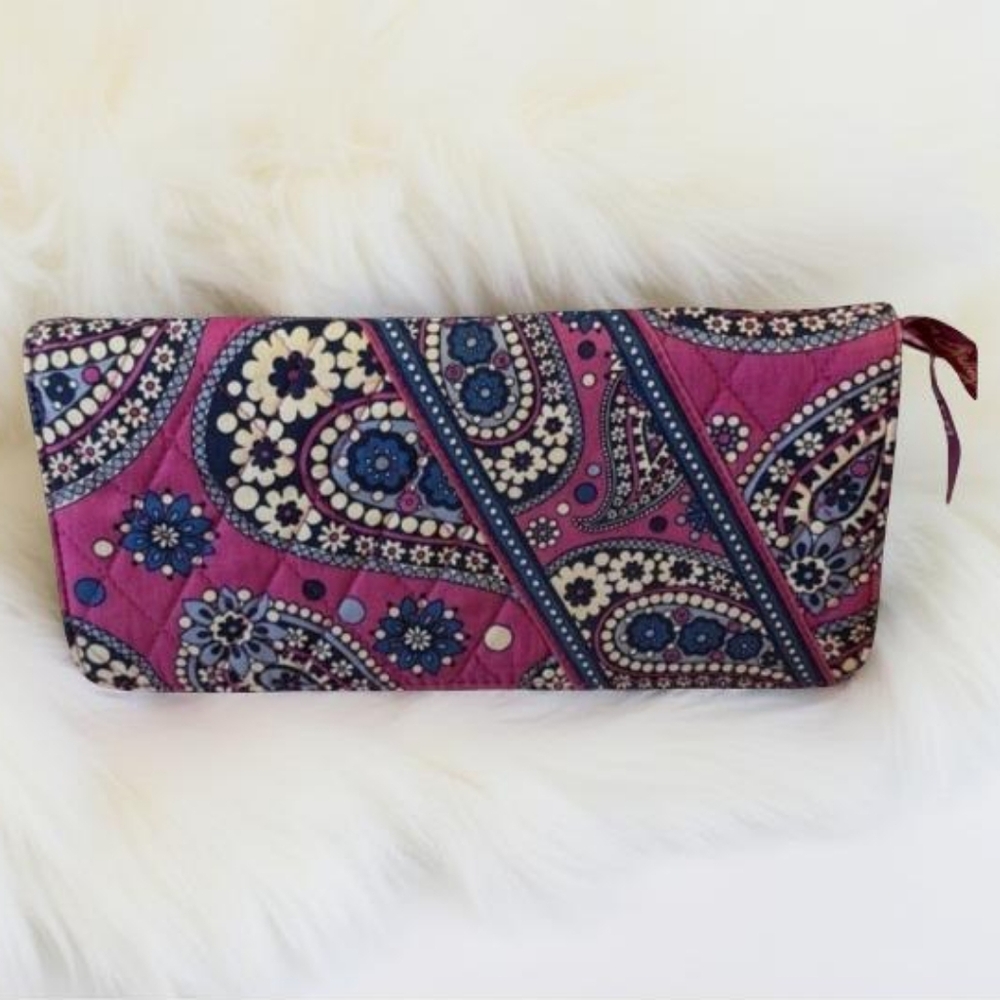 Vera Bradley Long Wallet Multicolor Paisley Print